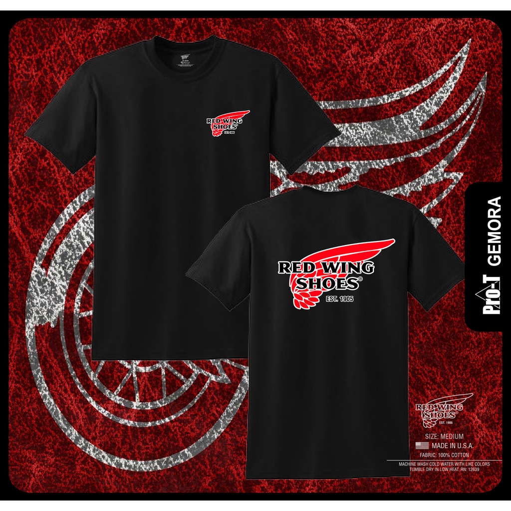 RED WING SHOES T SHIRT PREMIUM COTTON Shopee Singapore