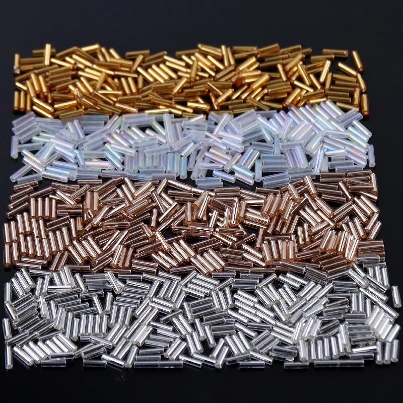 Glass on sale tube beads