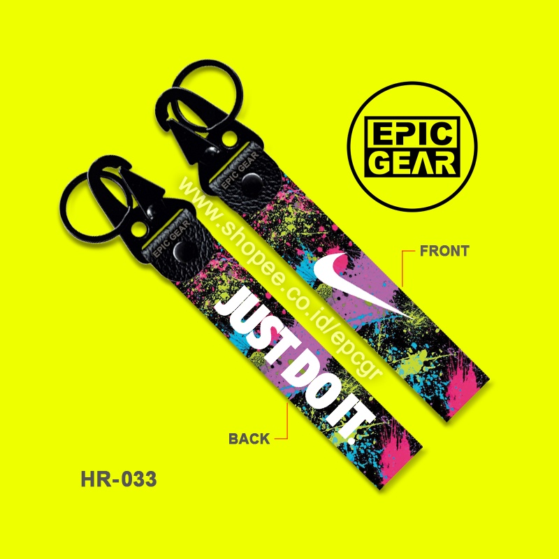 GANTUNGAN High QUALITY KEYCHAIN JUST DO IT PREMIUM KEY CHAIN HOLDER STRAP KEYCHAIN NIKE IT LOGO. Cool BRANDED HYPE HYPEBEAST LANYARD KEYTAG Motorcycle Car BACKPACK POUCH BACKPACK SLING SHOULDER WAIST ...