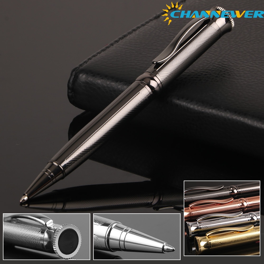 Twist Metal Ball Pen, Stripes Ballpoint Pens Retractable Rotate Metal ...