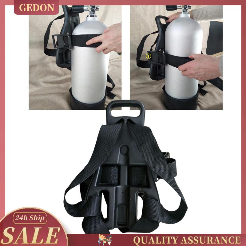 [gedon] Portable Diving Tank Backpack Scuba Tank Holder Single Oxygen