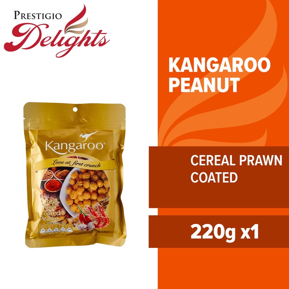 Kangaroo Cereal Prawn Coated Peanuts 220g | Shopee Singapore