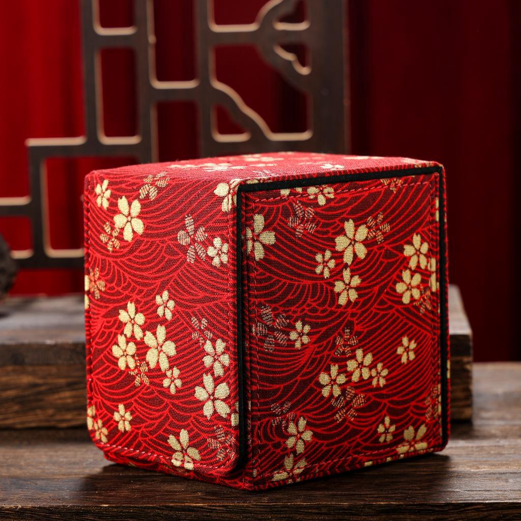 Japanese Traditional Print Deck box (Can fit 100+ cards) for EDH MTG Flesh and Blood Pokémon