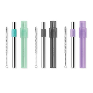 6Pcs BPA-free Replacement Straws with Cleaning Brush PCT Bottle
