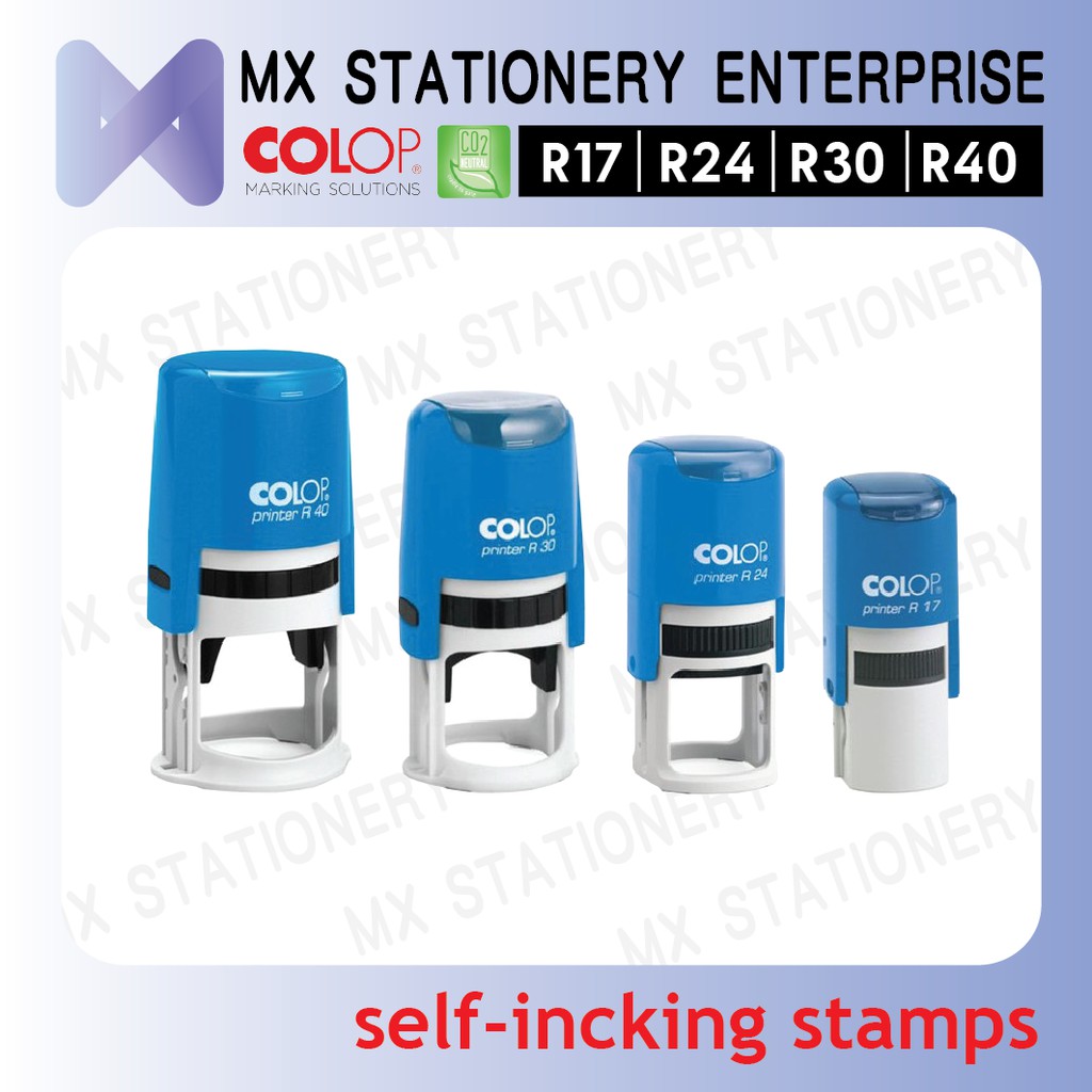 COLOP Stamp & Self-Inking & Chop Custom & Custom Made & Round & R17 R24 ...