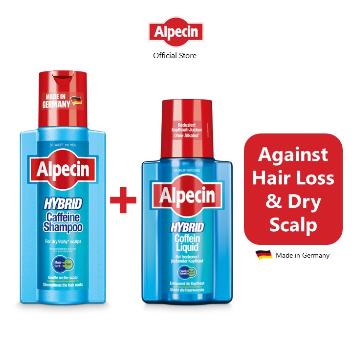Alpecin Dry/Itchy Scalp Kit (Hybrid Shampoo 250ml + Hybrid Scalp Tonic