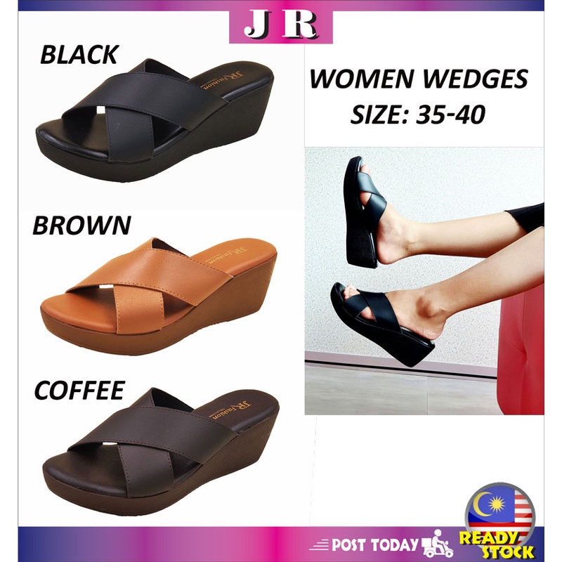 Wedges on sale sandal wanita