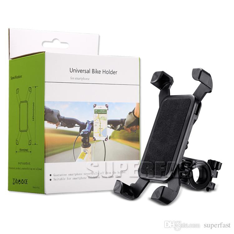 Universal bike shop holder for smartphone