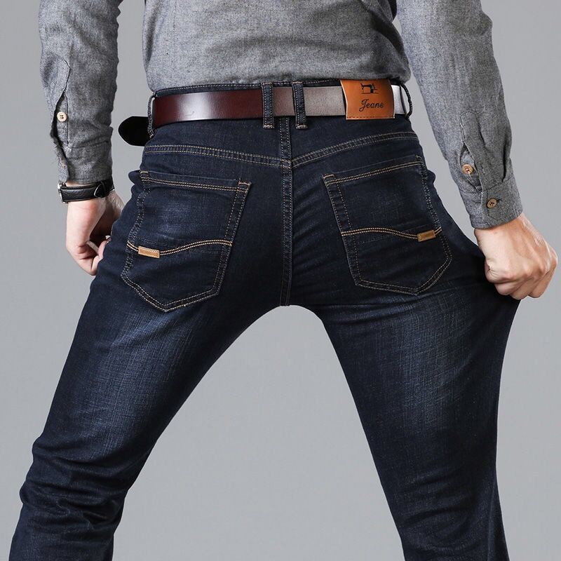 Casual hot sale male jeans