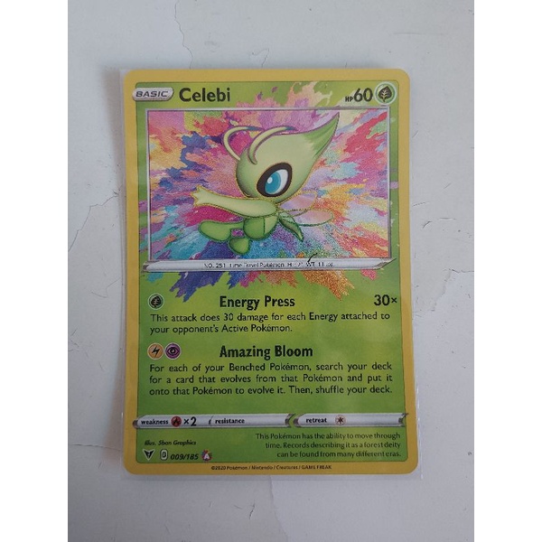 Pokemon celebi amazing rare vivid voltage card | Shopee Singapore