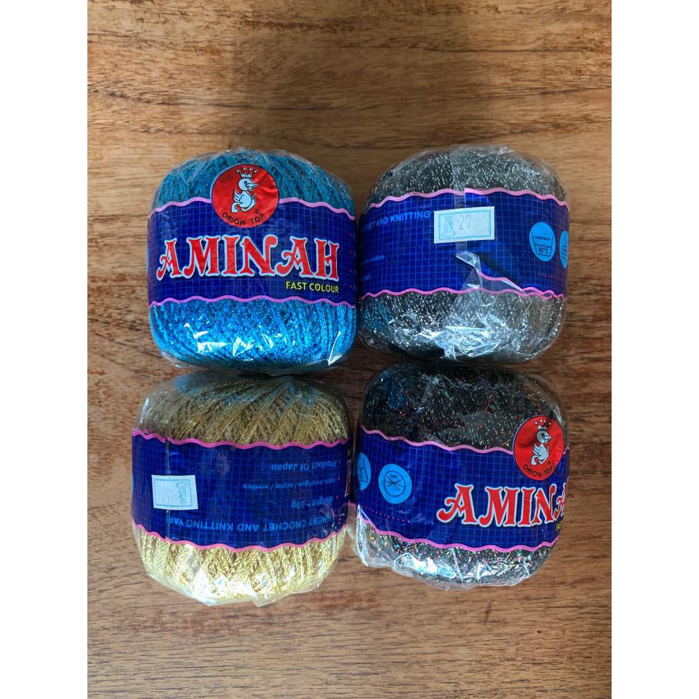 Aminah Gold Yarn for Crochet