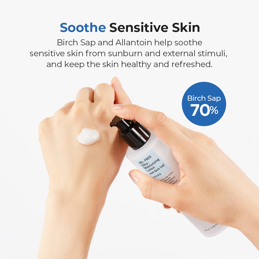 COSRX] 100ml, Oil-free Ultra Moisturizing Lotion 100ml, Birch Sap