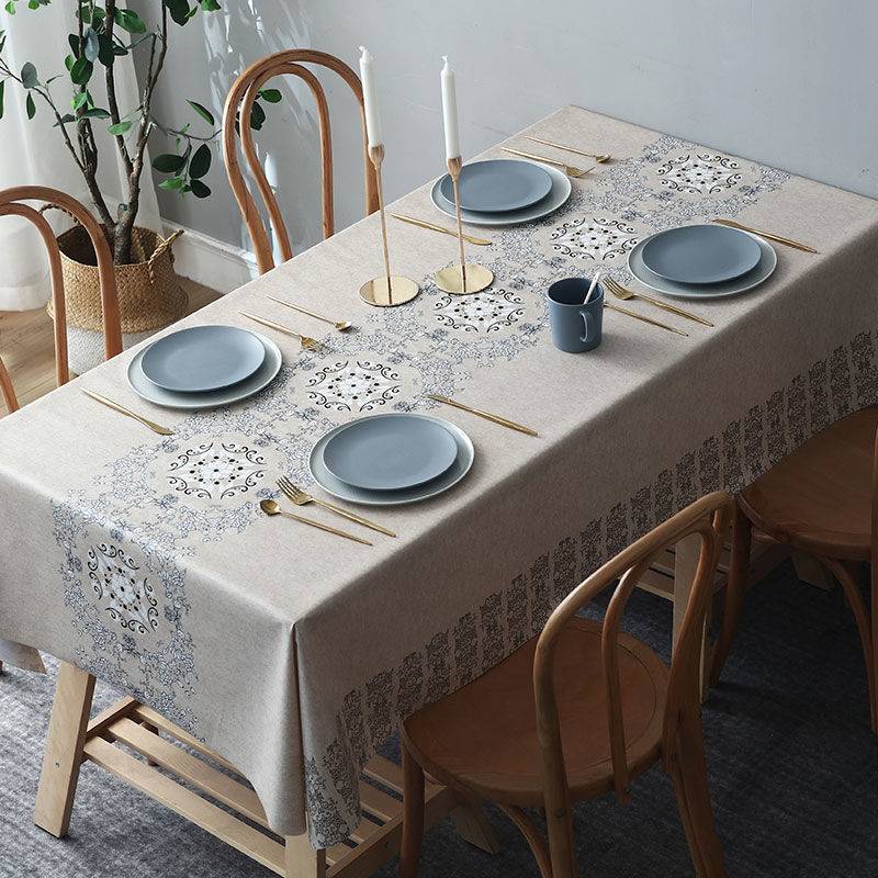 Tablecloth Pvc Oil-Proof And Waterproof Tablecloth Desk Coffee Table ...