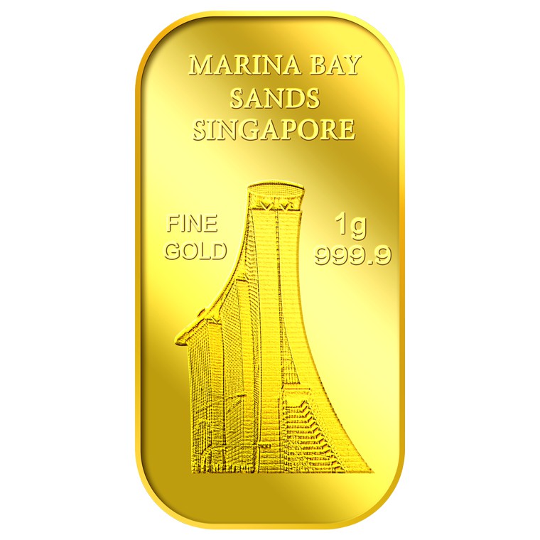 999.9 Pure Gold 1g SG Marina Bay Sands Gold Bar Shopee Singapore