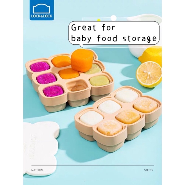 [SG SELLER] Locknlock Silicon Baby Food Freezer Tray Ice Tray Infant