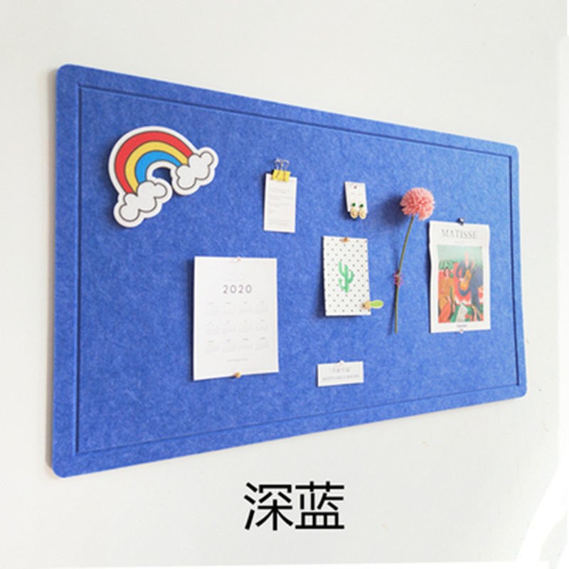Nordic style Groove design Cork board wall felt photo wall memo board