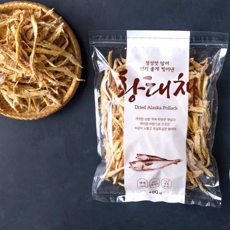 Dried Pollack 300g Shredded Healthy Food Pollack Soup K-food | Shopee ...