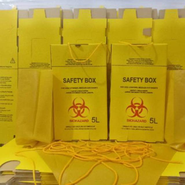 Safety Box 5 Liter Complete Package Medical / safety / Cardboard / Box Shopee Singapore