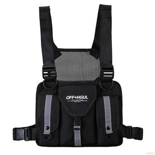 Vest Bag Chest Rig Bag Graffiti Hip-Hop Chest Bags For Men Tactical  Streetwear Chest Bag Fashion Double Opening Rectangle Women Streetwear  Graffiti Writer Chest Rig Bag