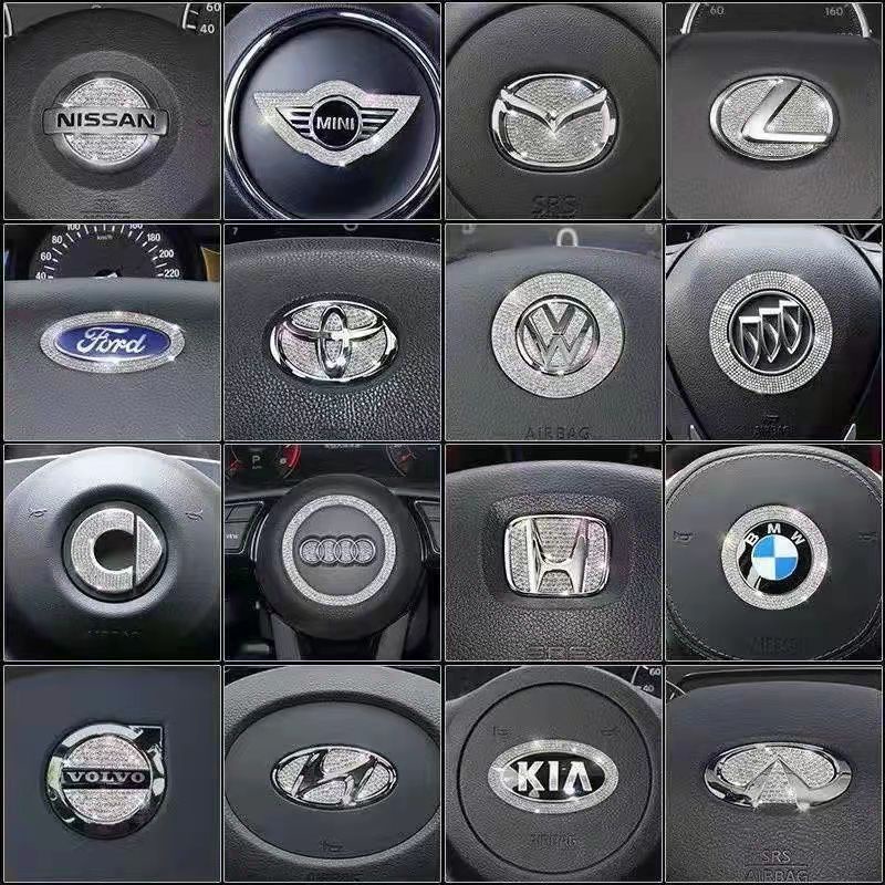 Ziciner Bling Car Steering Wheel Cover, Crystal Glitter