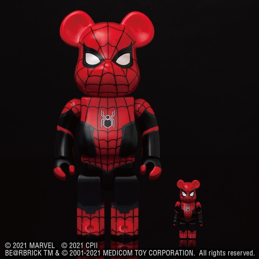 Pre-Order] BE@RBRICK x Spider-Man Upgraded Suit 100% & 400% Set  