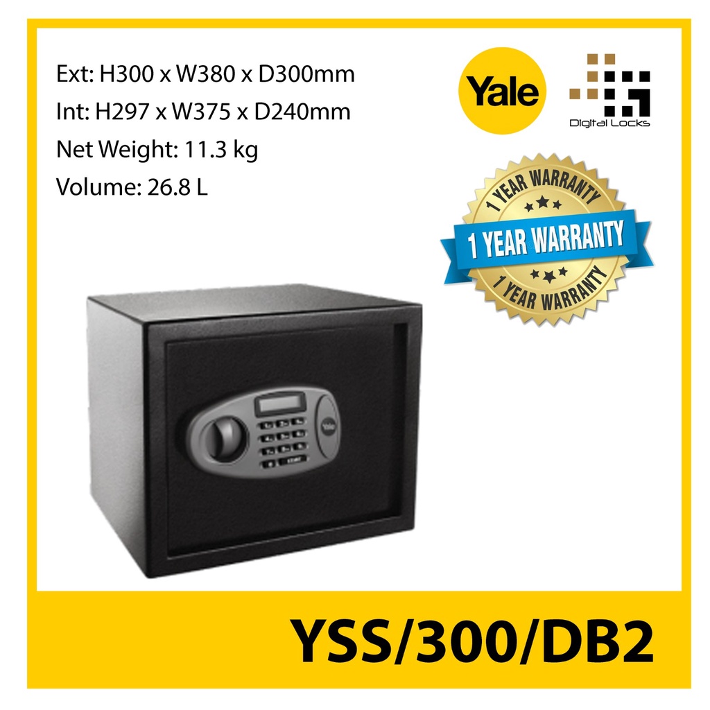 YALE SAFE YSS/300/DB2 Shopee Singapore