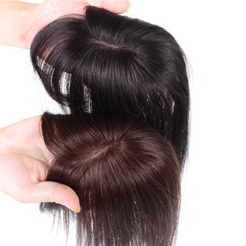 Hair Topper Wig with bangs Increase the amount of hair on the top of ...