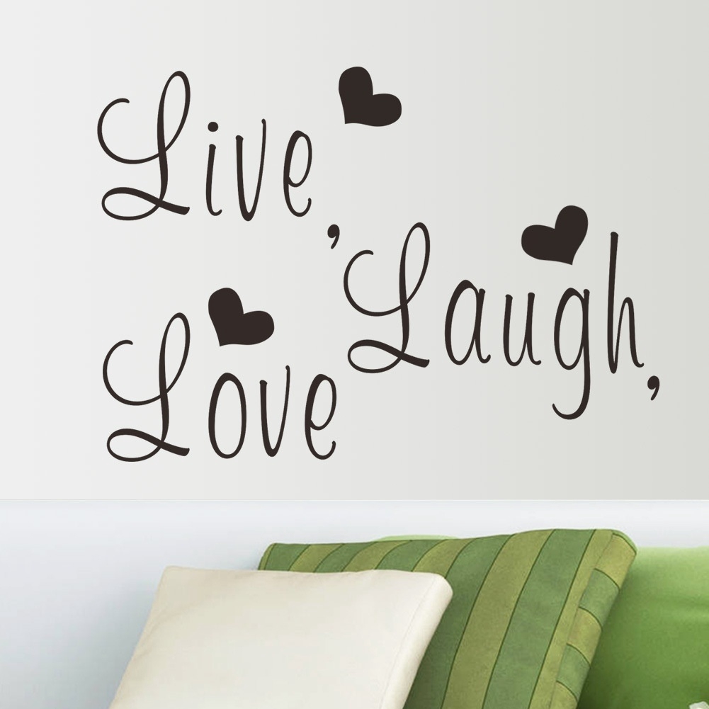 Live Laugh Love Diy Art Quote Wall Decal Decor Room Stickers Vinyl