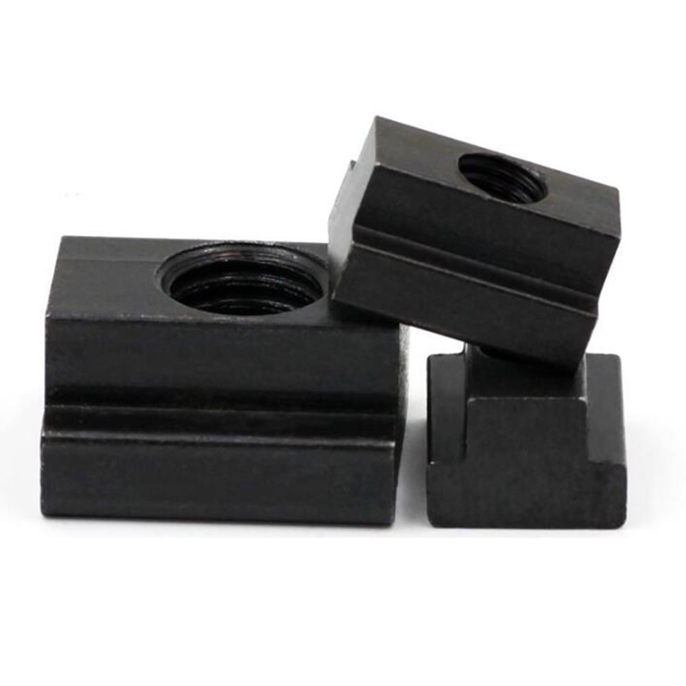 5PCS M6 Black Oxide Finish 45 Carbon Steel TSlot Nut M8 M10 M12 M14