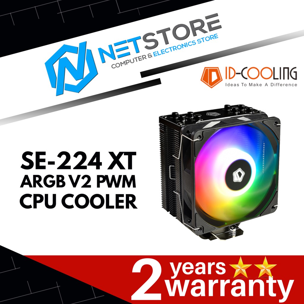 ID-COOLING COOLING SE-224 XT ARGB V2 PWM CPU COOLER-ID-CPU-SE-224-XT ...