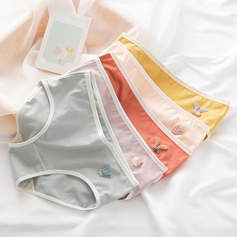 12-16 Years Kids Underpants Soft Girls Underwear Soild Color Lingerie ...