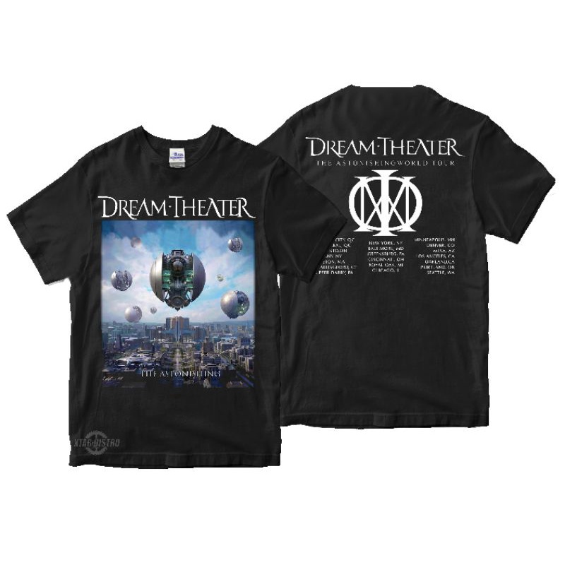 Dream theater T Shirt THE ASTONISHING WORLD TOUR Premium Tshirt dream theater T Shirt band T Shirt metal rock n roll Shopee Singapore