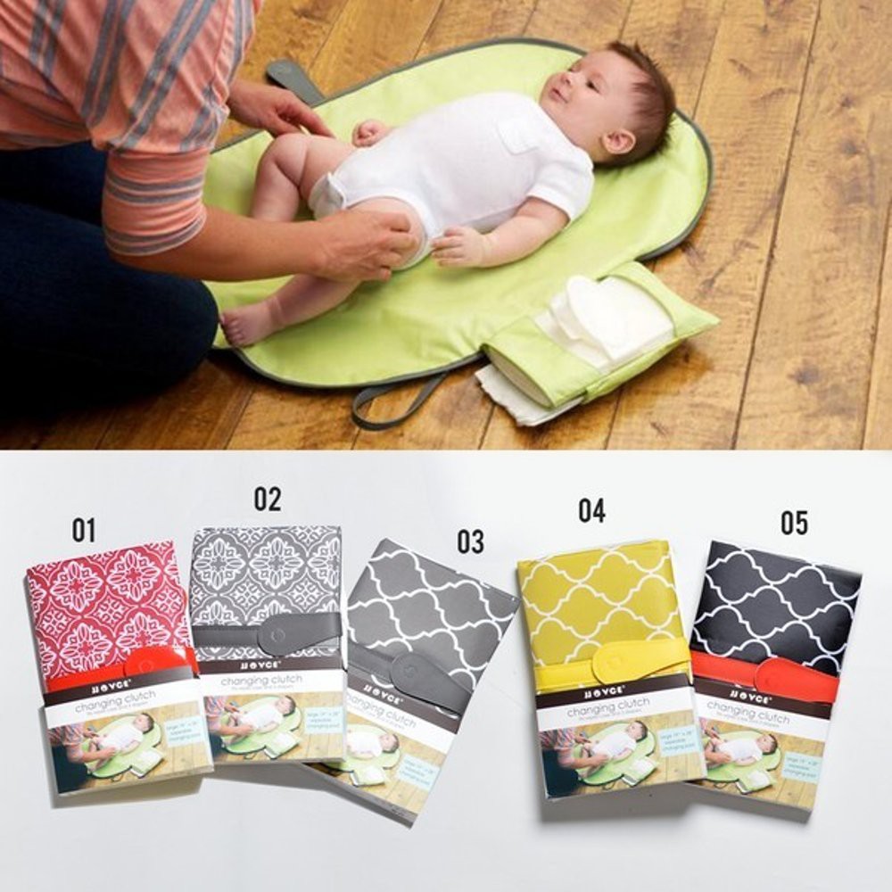 JJOVCE Portable Baby Diaper Changing Mat Waterproof Clutch Baby Travel  Changing Kit | Shopee Singapore