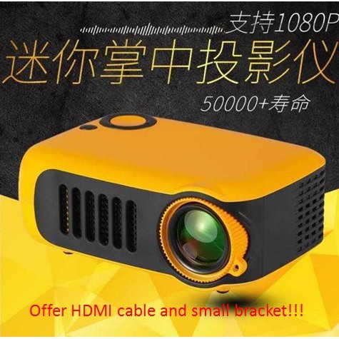 Multifunctional Portable projector Home Mini projector TRANSJEE A2000 ...