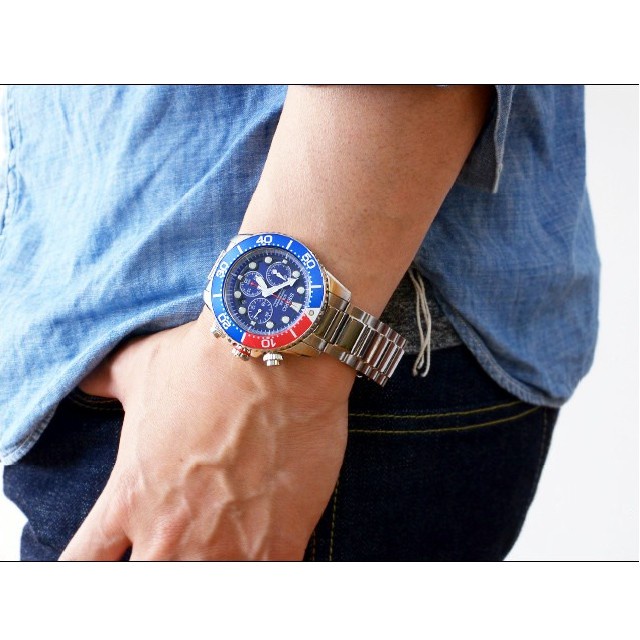 Time Cruze Seiko SSC019 Prospex Solar Chronograph 200M Stainless Steel Blue Dial Men Watch SSC019P1 SSC019P Shopee Singapore