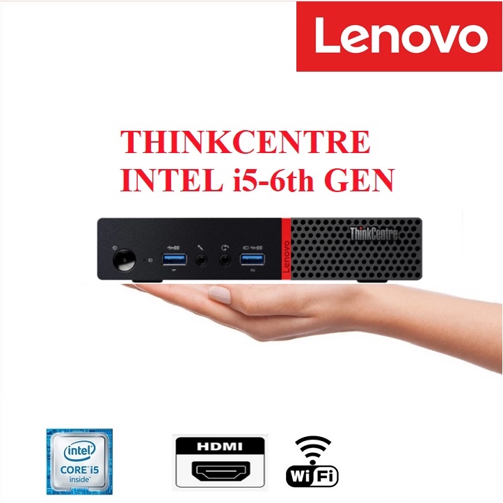 LENOVO ThinkCentre M900 Tiny Intel i5-6th gen 8GB RAM, 256GB SSD ,Win10 pro,Ms office With Free Wifi Dongle