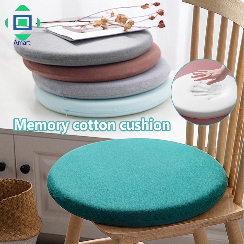 Memory Foam Seat Cushion Round Comfortable Soft Chair Mat For Home ...