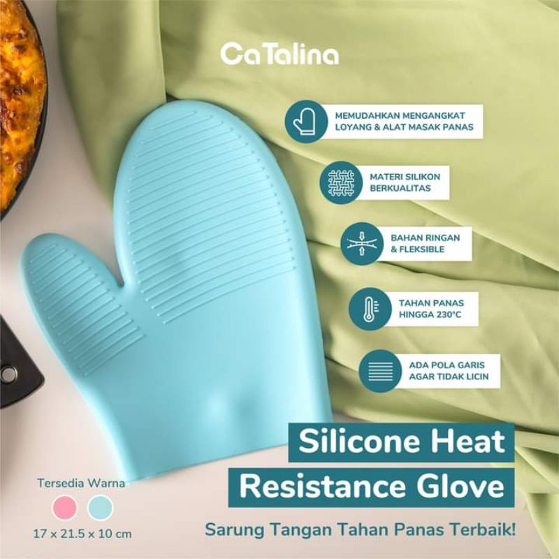 Sarung Tangan Glove Oven Silikon Anti Panas - Gambar 3