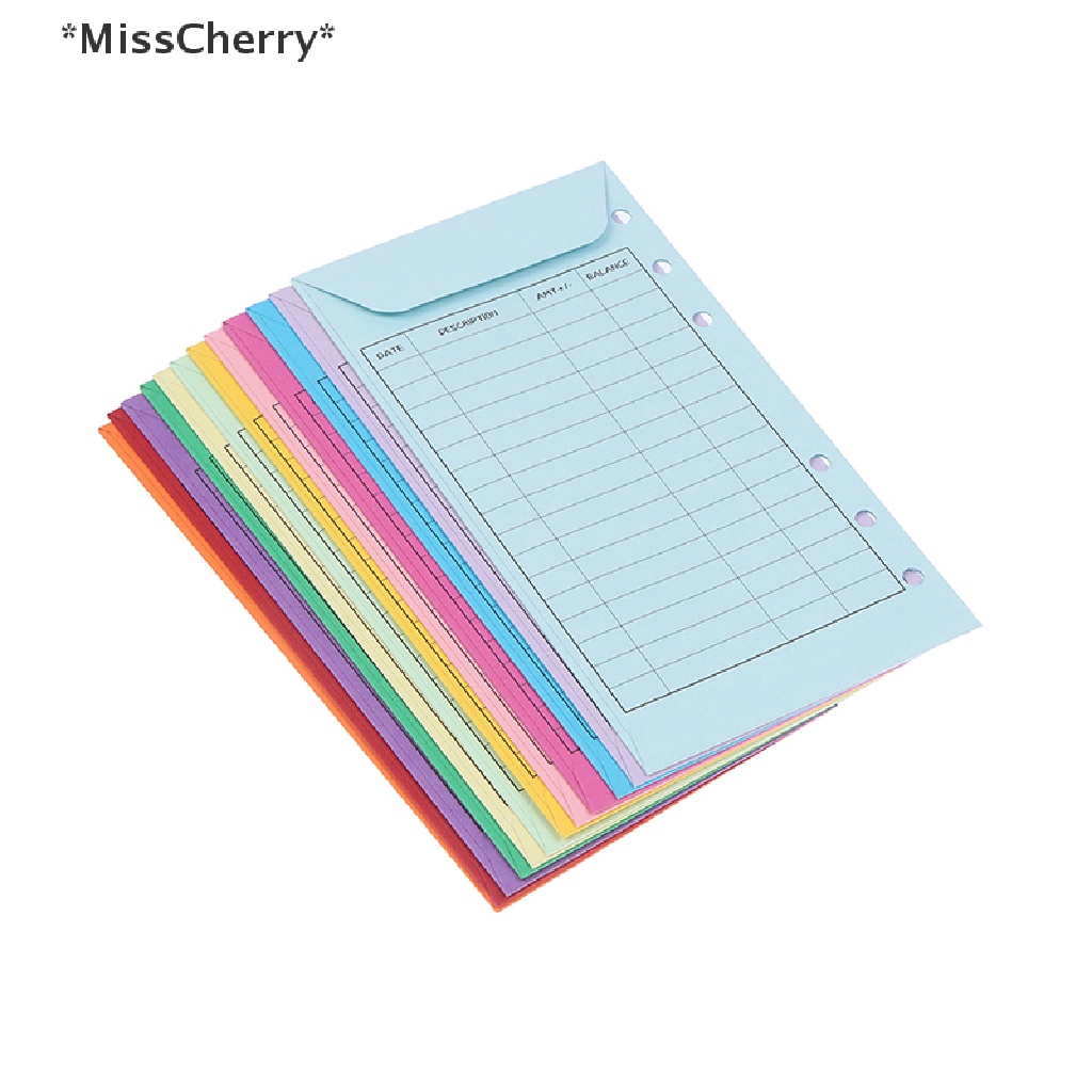 [[MissCherry]] 12 Pcs Budget Envelopes Cardstock Cash Envelope System