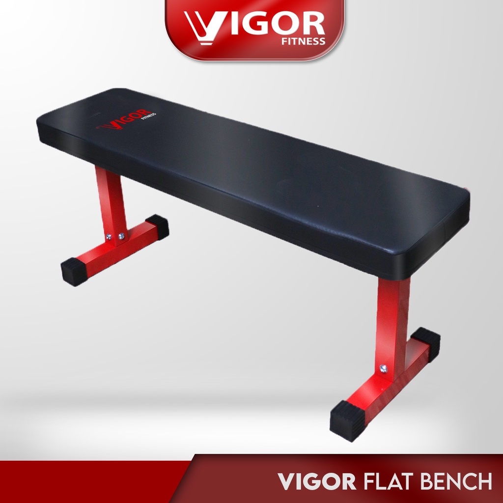 Vigor Fitness Flat Dumbbell Workout Bench Shopee Singapore