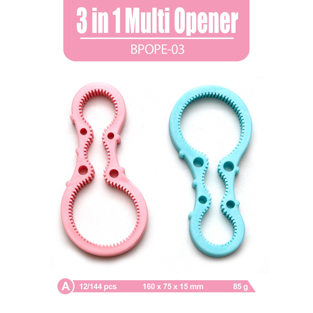 Pembuka Tutup Botol Selai Bottle Opener 3 In 1 - Gambar 3