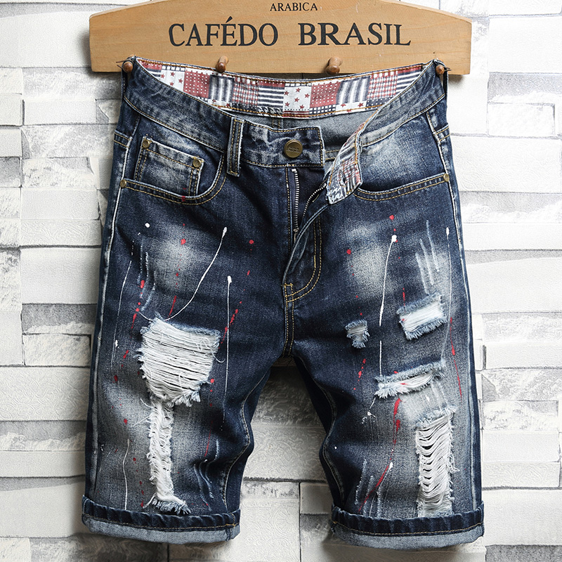 Mens fashion jean on sale shorts