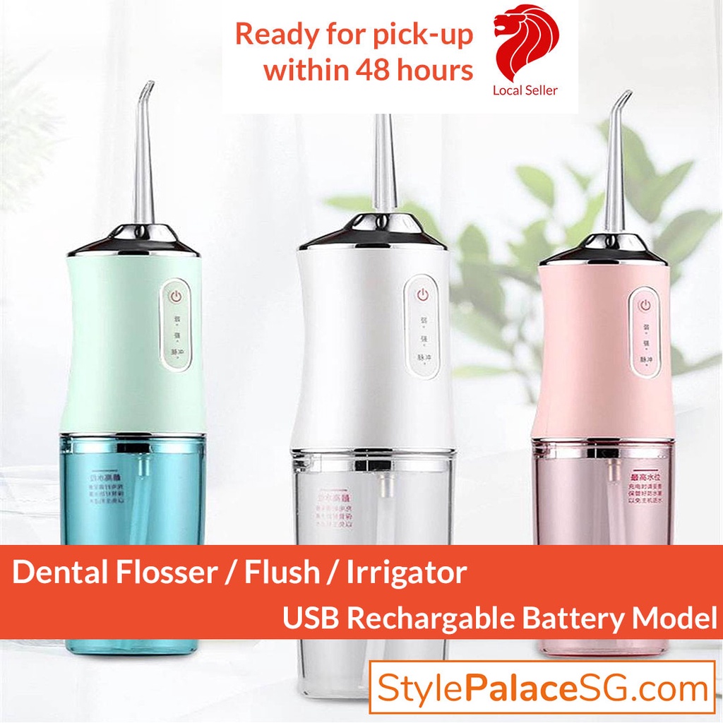 Oral Dental Flosser and Irrigator Battery (Operated) Clear unwanted particles between fine