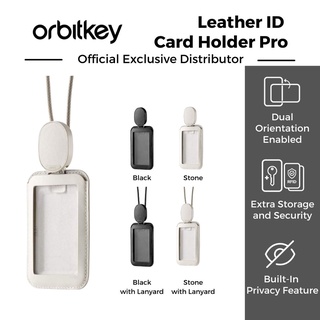Orbitkey ID Card Holder - Stone, No Lanyard