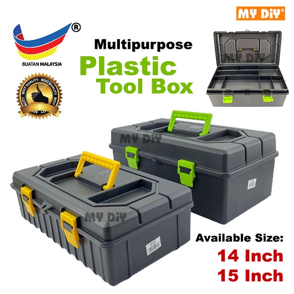 MYDIYHOMEDEPOT - 14 Inch TP3231 or 15 Inch TP3232 Quality Plastic Tool box, Hardware Storage Box  Pvc Tool Box