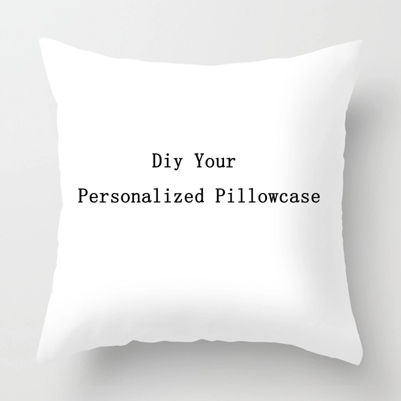 DIY Custom Doublesided Printing Throw Pillow Cover Custom Images And