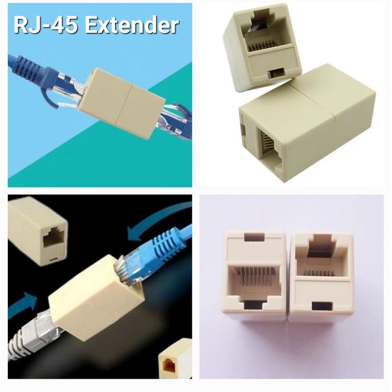 RJ-45 cable Extender Coupler Joint Plug (same day ship out!) | Shopee ...