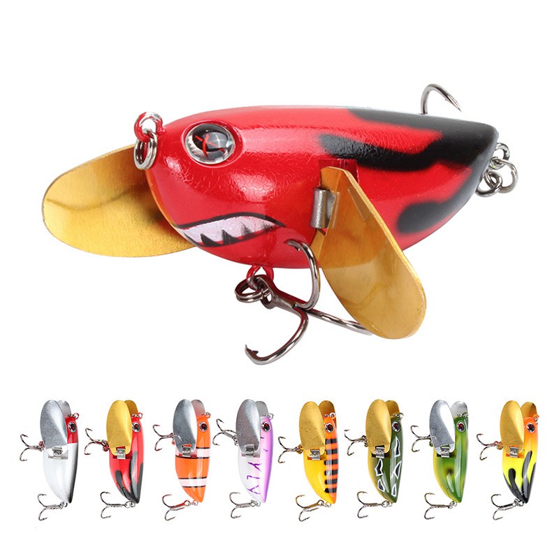 Topwater Fishing Lures 6cm/12.6g whopper Hard Bait Floating Crankbait  Wobblers artificial insect Bait Popper Lure