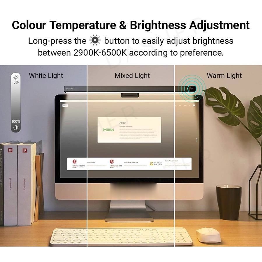 Miiiw Monitor Light Bar D006 Screen Bar for Monitor Laptop No Blue