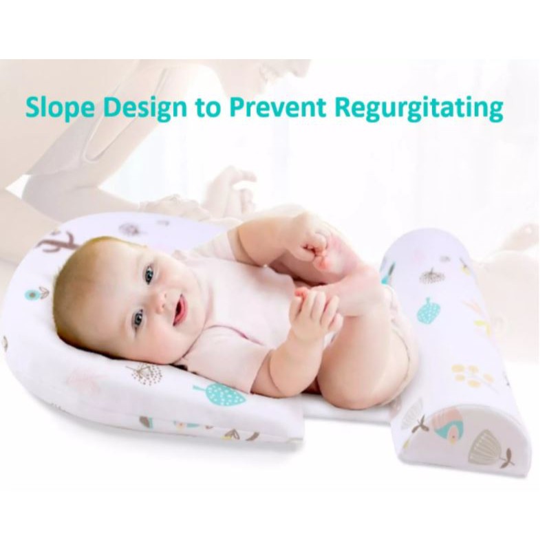 38cm x 32cm Newborn Sleep Pillow Sleep Wedge Pillow Baby with